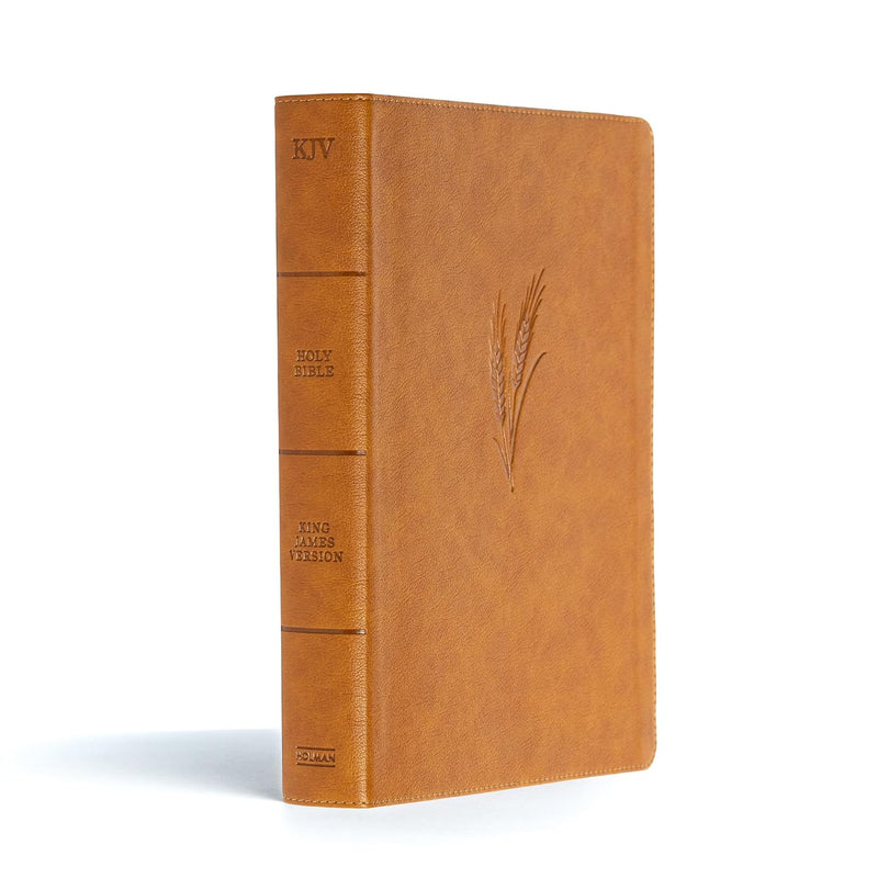 KJV Notetaking Bible, Large Print Edition, Camel Leather Touch by Holman Bible Publishers