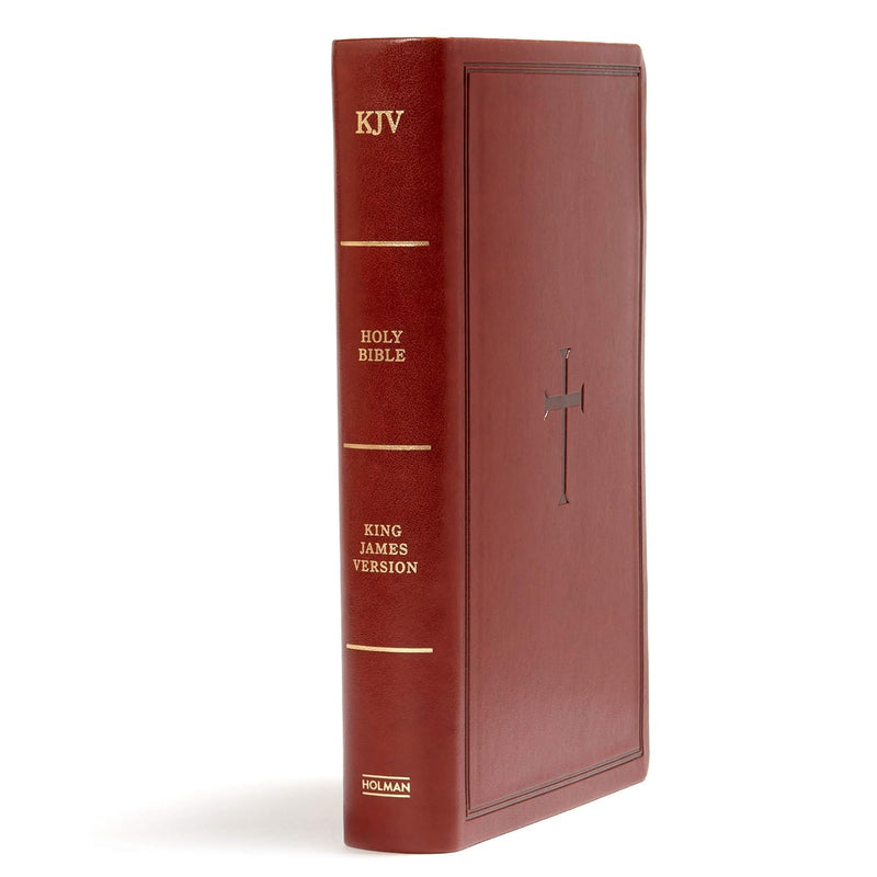 KJV Large Print Personal Size Reference Bible, Brown LeatherTouch by Holman Bible Staff