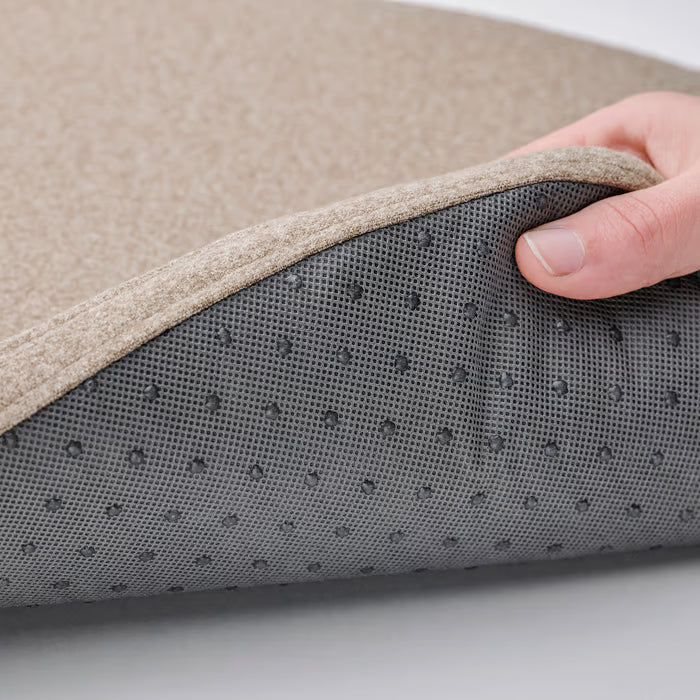 IKEA ALVGRÄSMAL Chair pad, beige, 32.6/31.3x33x3 cm (13/12x13x1 ")