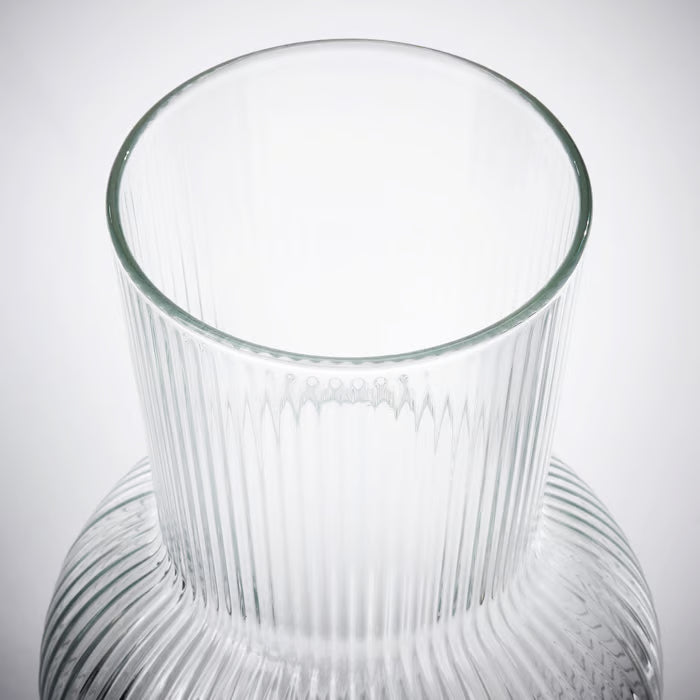 IKEA PADRAG Vase, clear glass, 17 cm (6 ¾ ")
