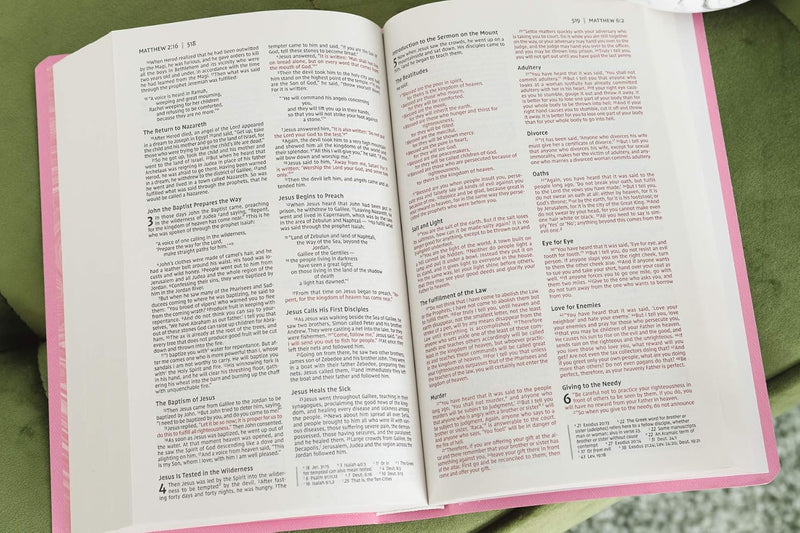 NIV Gift and Award Bible – Leather-Look, Pink, Red Letter Edition  by Zondervan