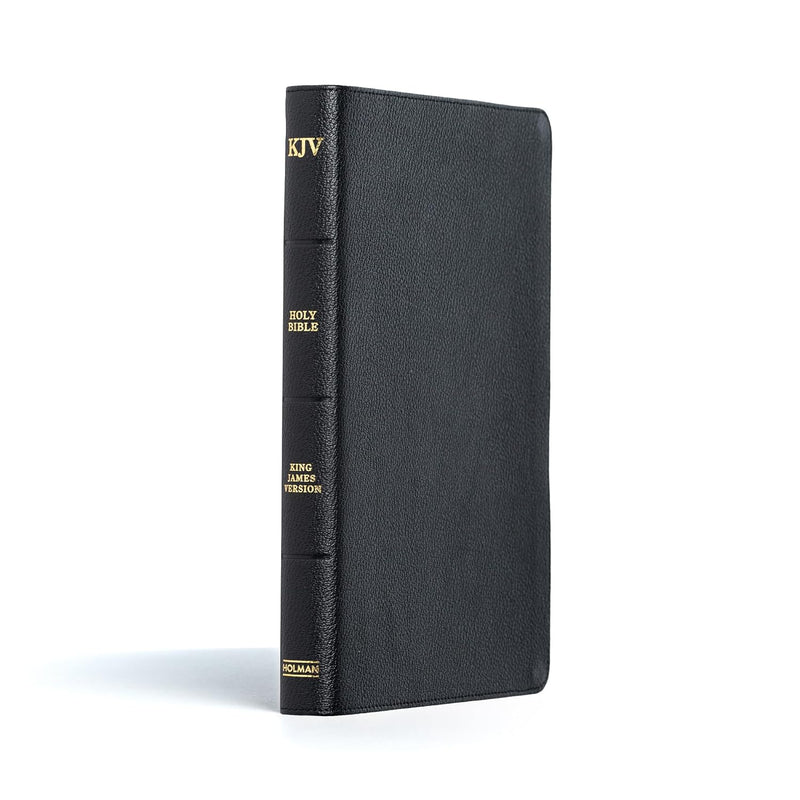 Holy Bible: King James Version, Thinline Bible – Black Genuine Leather (Large Print) by Holman Bible Publishers