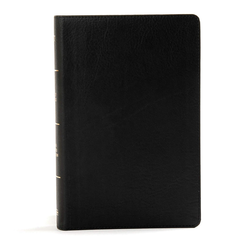 KJV Large Print Personal Size Reference Bible, Black LeatherTouch, Indexed by Holman Bible Staff