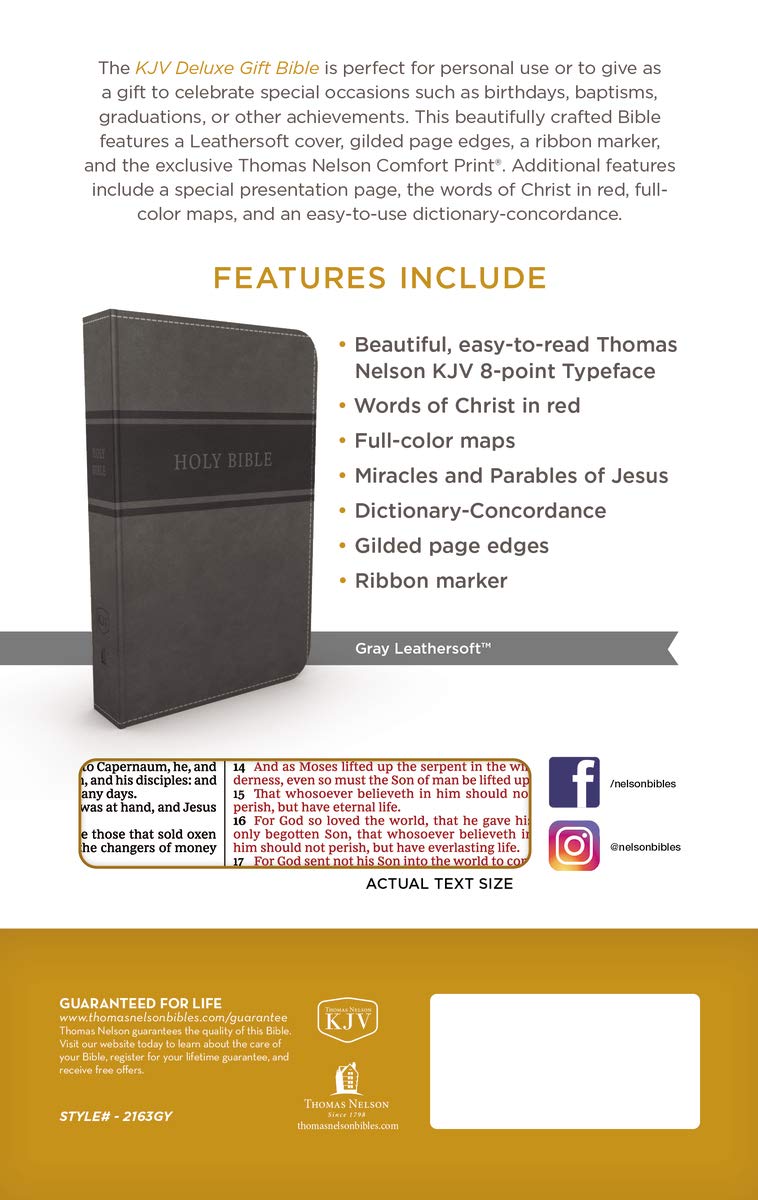 KJV Holy Bible: Deluxe Gift Edition  by Zondervan
