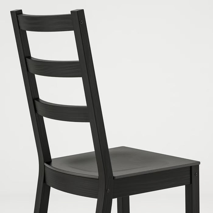 IKEA SKOGSTA / NORDVIKEN Table and 6 chairs, acacia/black, 235x100 cm (92 1/2x39 3/8 ")