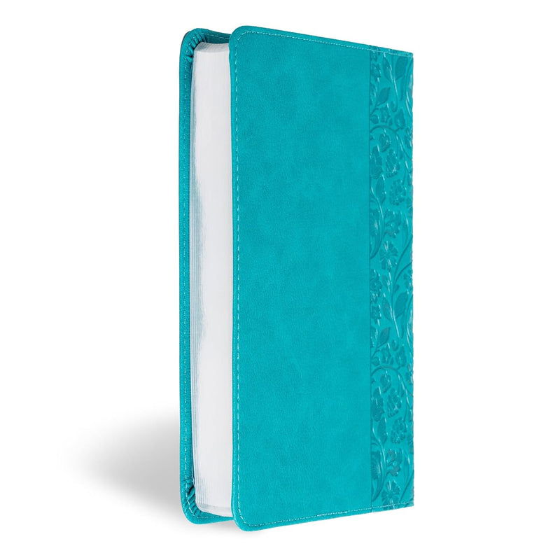 Personal Size Bible, Teal LeatherTouch  by Holman Bible Publishers