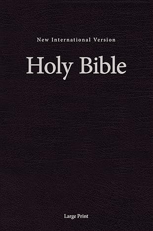 NIV Single-Column Pew and Worship Bible – Large Print by Zondervan