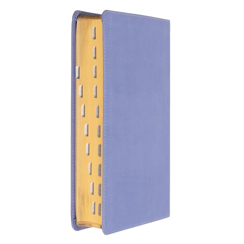 Personal Size Giant Print Bible, Lavender LeatherTouch, Indexed by Holman Bible Publishers