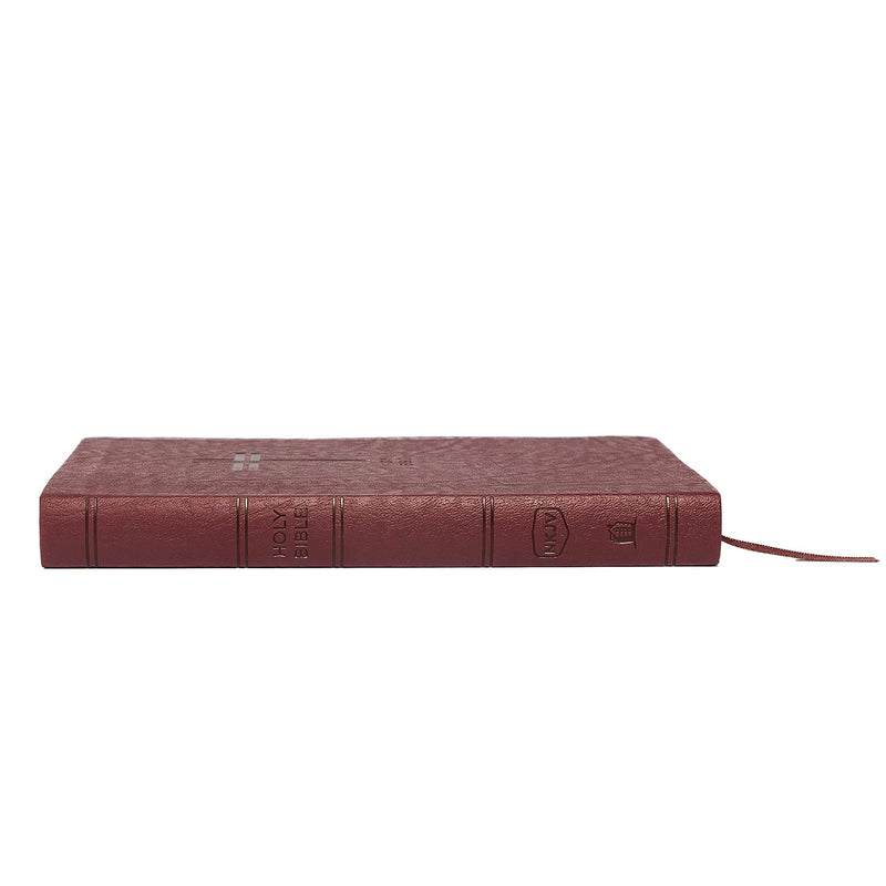 NKJV Value Thinline Bible, Leathersoft Burgundy, Red Letter, Comfort Print by Thomas Nelson
