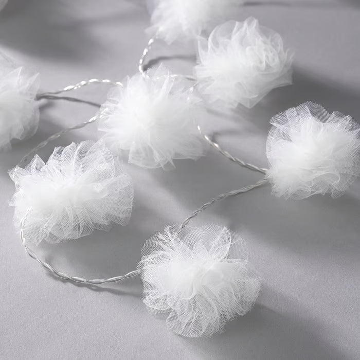 IKEA LIVSAR LED lighting chain with 24 lights, indoor/tulle white