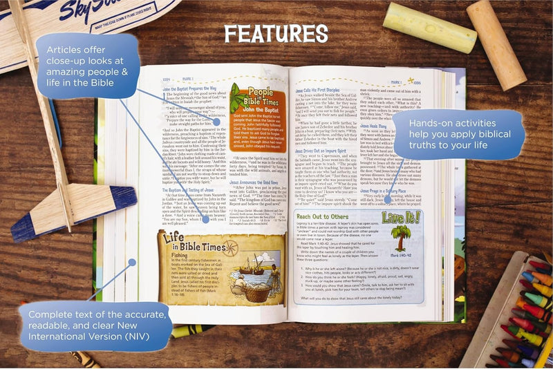 Adventure Bible: New International Version, Paperback – Illustrated by Zonderkidz