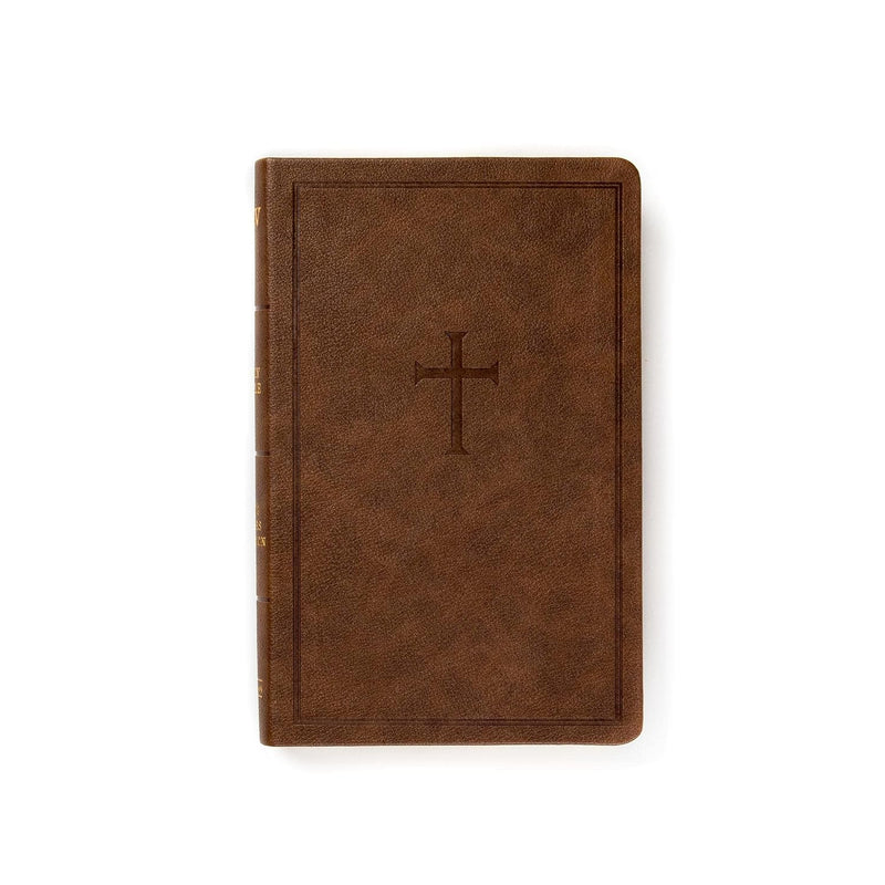 KJV Personal Size Bible, Brown Leathertouch by CSB Bibles by Holman