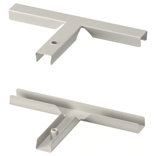 IKEA SIDORNA 2-piece T-connectors set, grey