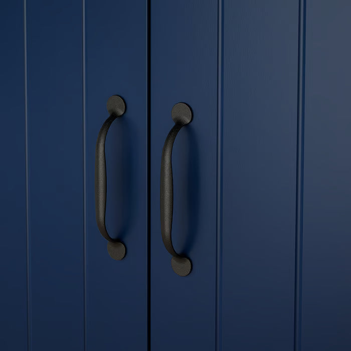 IKEA SKRUVBY Sideboard, black-blue, 120x38x90 cm (47 1/4x14 3/4x35 3/8 ")