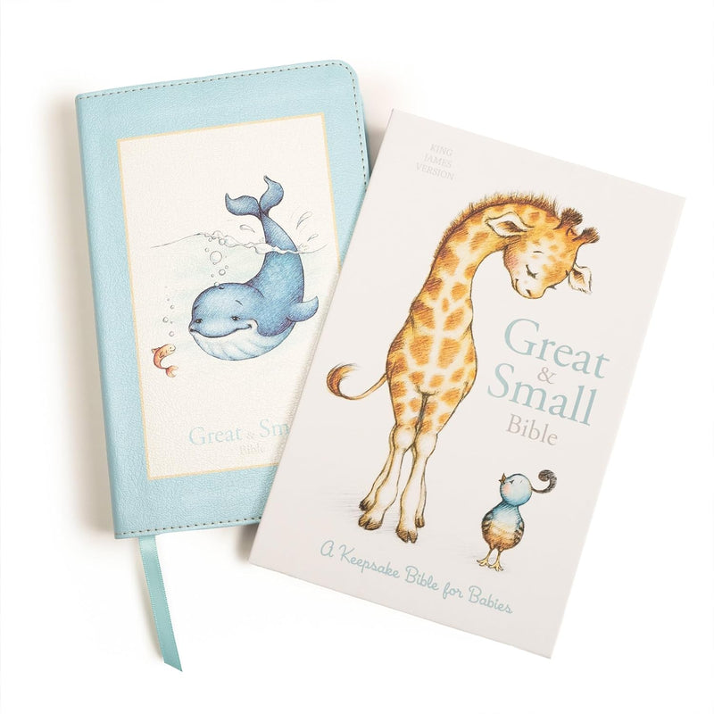 KJV Great and Small Bible, Baby Blue LeatherTouch by Holman Bible Publishers