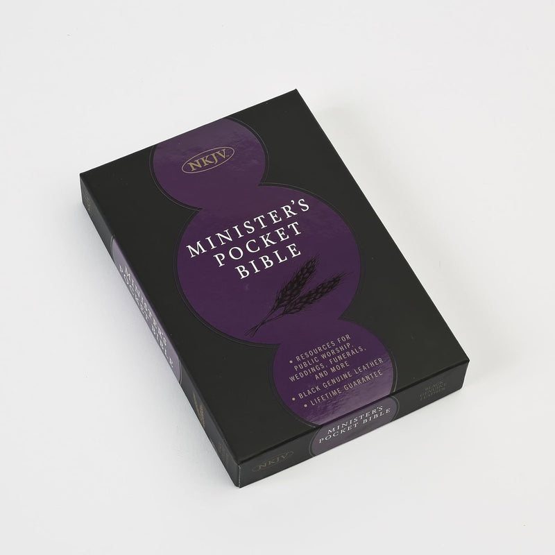 Minister's Pocket Bible: NKJV Edition, Black Genuine Leather by Holman Bible Staff