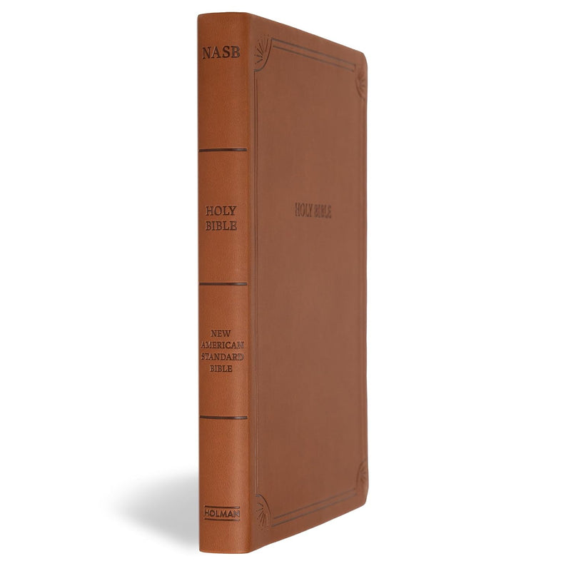 NASB-Großdruck-Thinline-Bibel, Value Edition, braunes Leder von Holman Bible Publishers