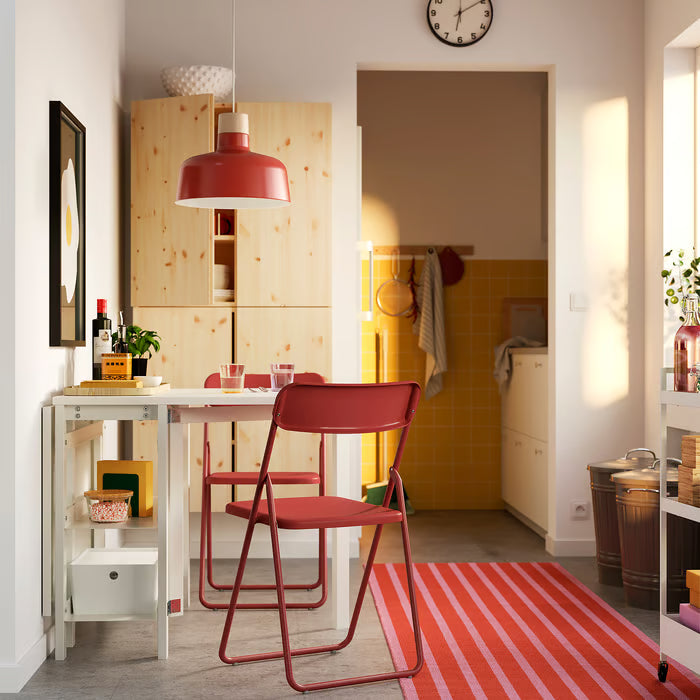 IKEA VIHALS Gateleg table, white, 39/95/151x90 cm (15 3/8/37 3/8/59 1/2x35 3/8 ")