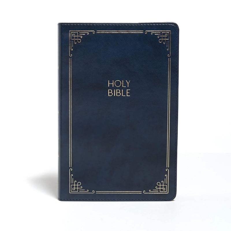 KJV Large Print Personal Size Reference Bible, Navy by Holman Bible