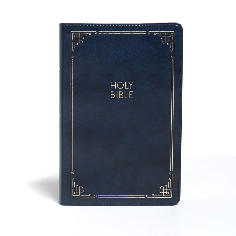KJV Large Print Personal Size Reference Bible, Navy by Holman Bible