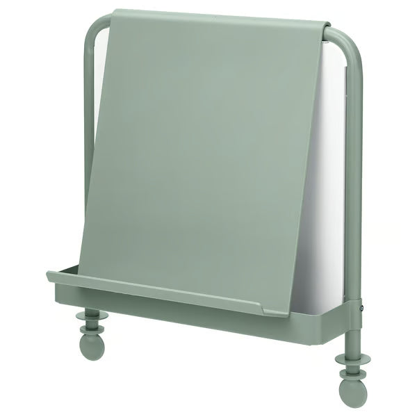 IKEA RELATERA Writing board+whiteboard, set of 2, light grey-green