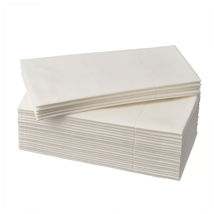 IKEA MOTTAGA Paper napkin, white, 38x38 cm (15x15 ")