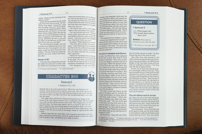 NIV, Teen Study Bible, Hardcover, Navy, Comfort Print by Zondervan