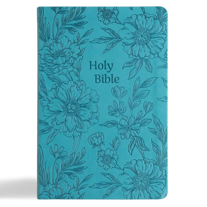 NASB Large Print Thinline Bible, Value Edition, Teal Leathertouch by Holman Bible Publishers