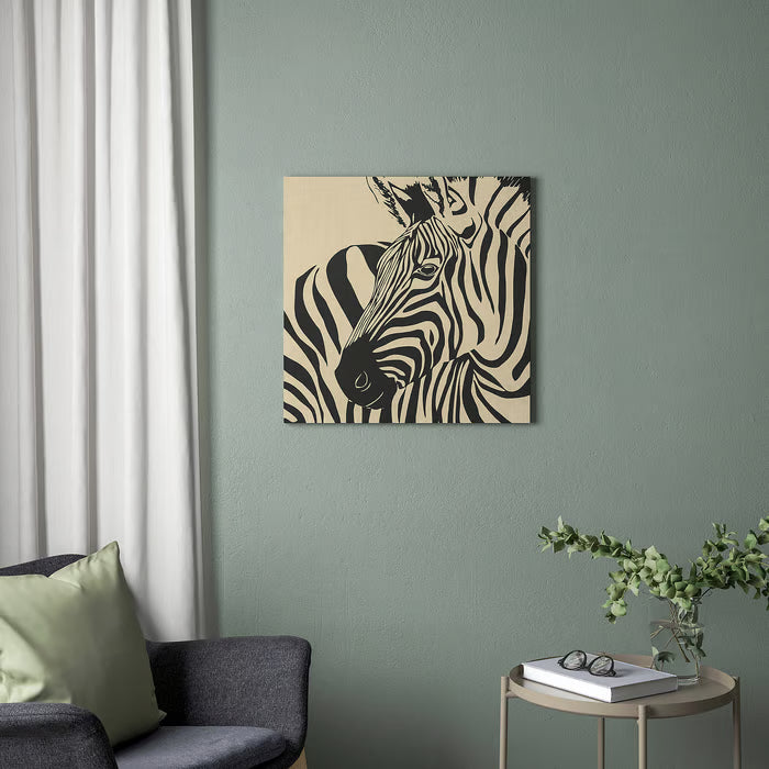 IKEA PJATTERYD Picture, rustic zebra, 56x56 cm (22x22 ")