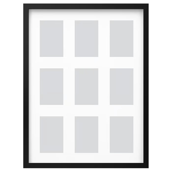 IKEA RÖDALM Frame for 9 pictures, black, 46x61 cm (18x24 ")
