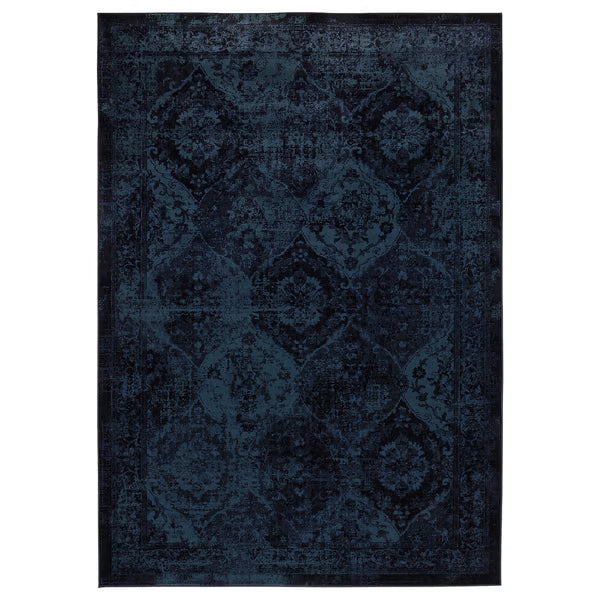 IKEA VONSBÄK Rug, low pile, dark blue, 133x195 cm (4 ' 4 "x6 ' 5 ")