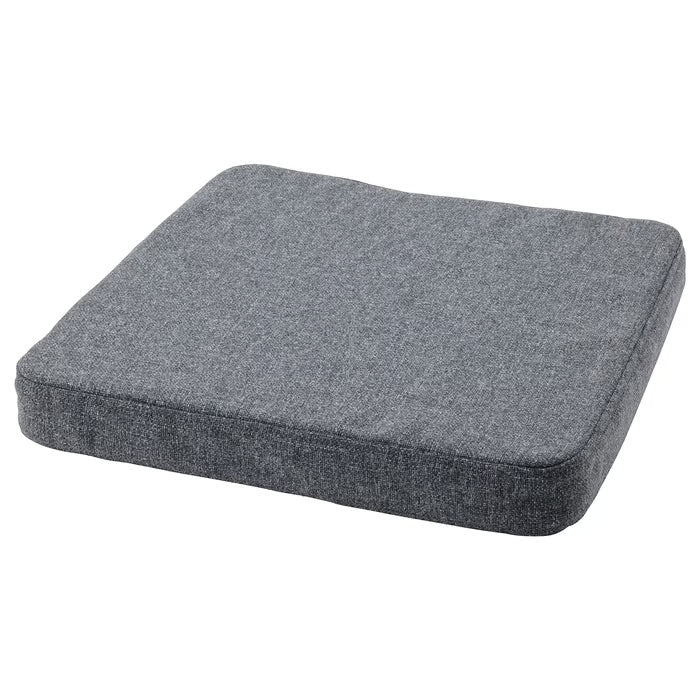IKEA AKERVINDEFLY Chair cushion, grey, 39/35x37x5 cm (15/14x15x2 ")