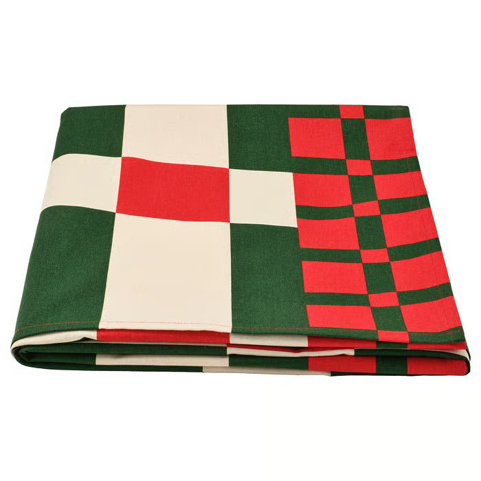 IKEA VINTERFINT Tablecloth, check pattern red/green, 145x240 cm (57x94 ")