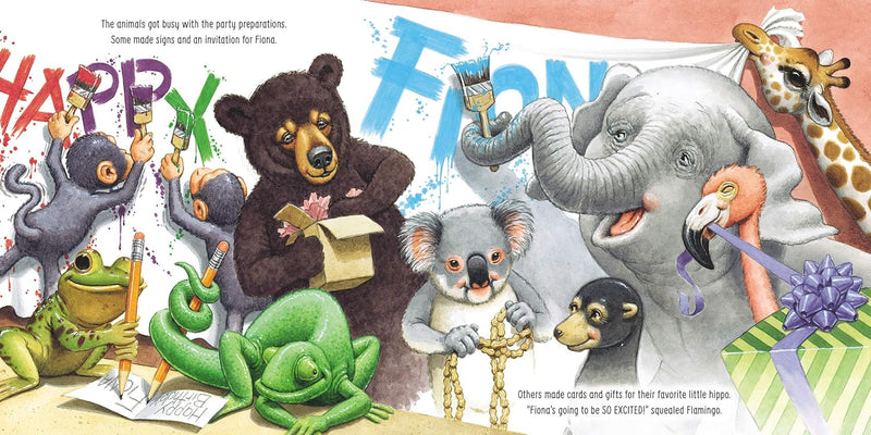 Happy Birthday, Fiona (A Fiona the Hippo Book) by Richard Cowdrey