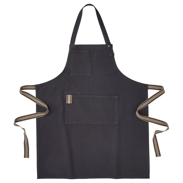 IKEA SANDVIVA Apron, dark grey, 69x85 cm (27x33 ")