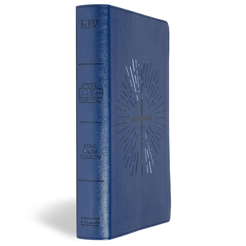 KJV One Big Story Bible, Royal Blue Leather Touch by Holman Bible Publishers