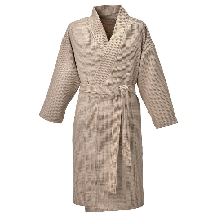IKEA BJALVEN Bath robe, beige, S/M