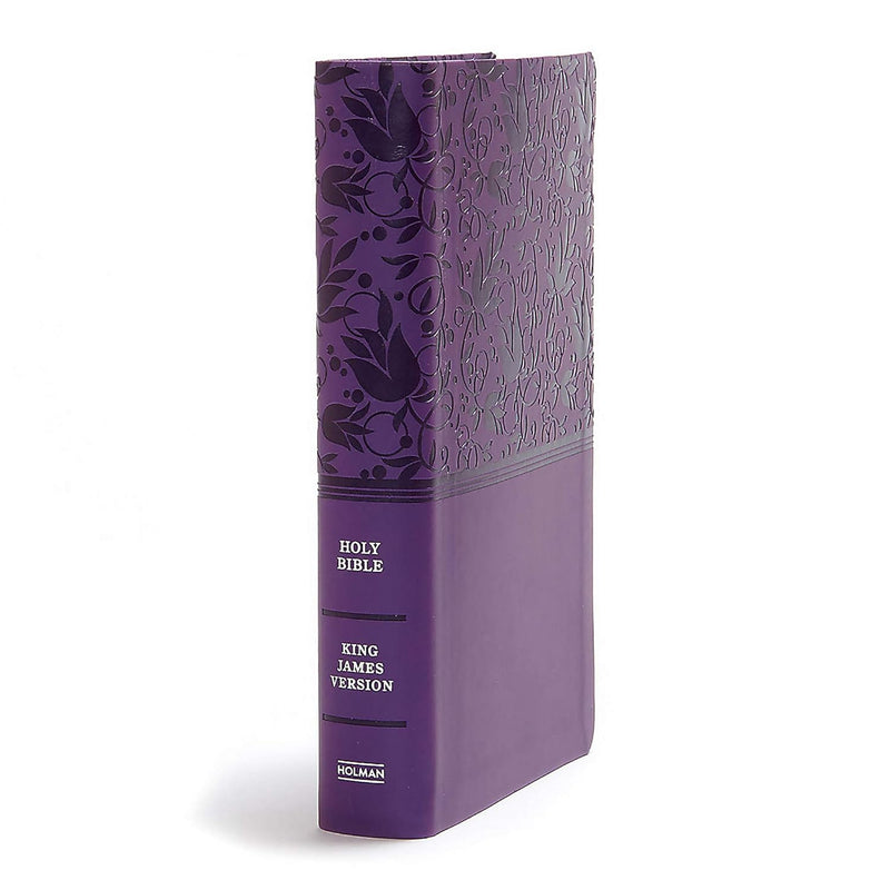KJV Giant Print Reference Bible, Purple LeatherTouch, Indexed by Holman Bible Publishers