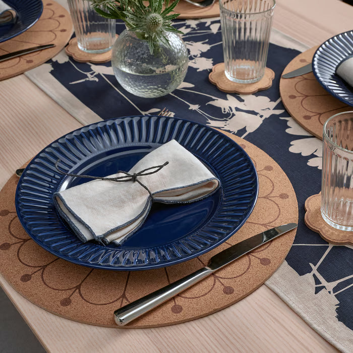 IKEA SVARTVIDE Place mat, cork/patterned, 35 cm (14 ")