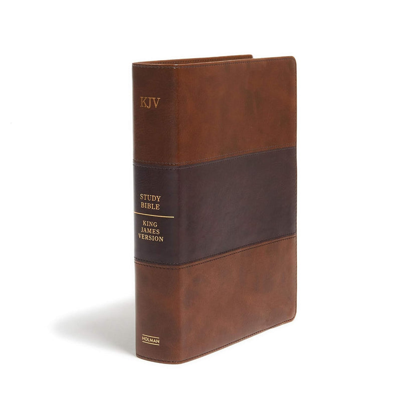 KJV Study Bible, Full-Color, Saddle Brown LeatherTouch by Holman Bible Publishers