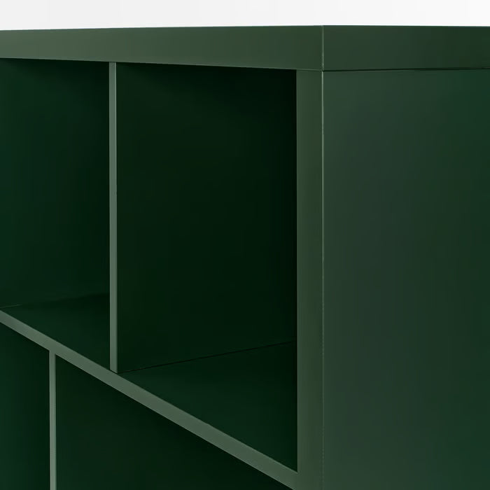 IKEA KALLAX Shelving unit, dark green, 147x77 cm (57 5/8x30 1/8 ")