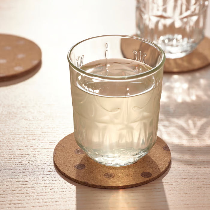IKEA SOLABBORRE Coaster, cork/dotted, 10 cm (4 ")
