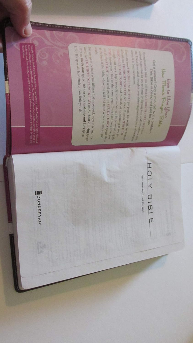 New Mom's Prayer Bible: Encouragement for Your First Year Together by Zondervan