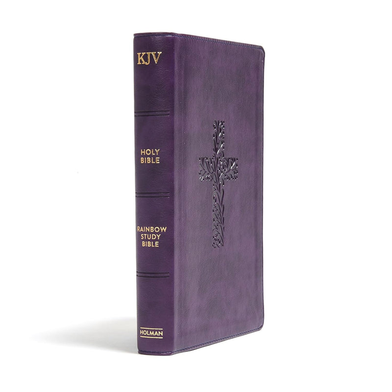 KJV Rainbow Study Bible, Purple LeatherTouch by Holman Bible Publishers