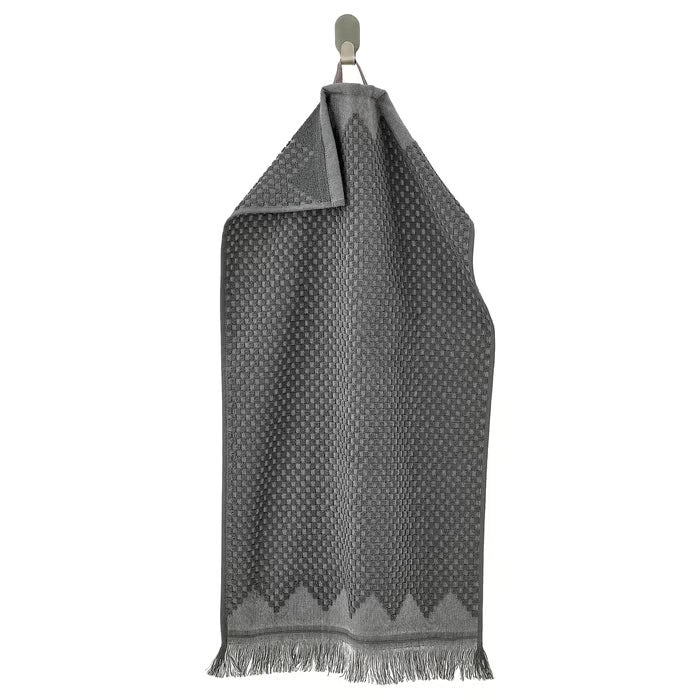 IKEA FJÄLLSTARR Hand towel, dark grey, 40x70 cm (16x28 ")