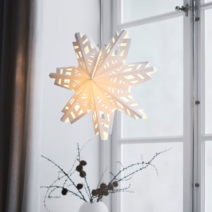 IKEA STRALA Lamp shade, snowflake, 48 cm (19 ")