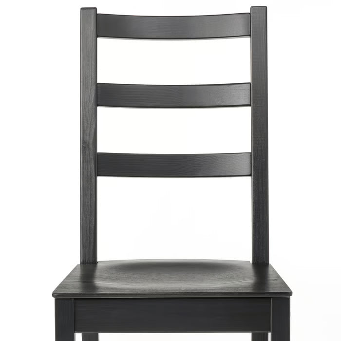 IKEA SKOGSTA / NORDVIKEN Table and 6 chairs, acacia/black, 235x100 cm (92 1/2x39 3/8 ")