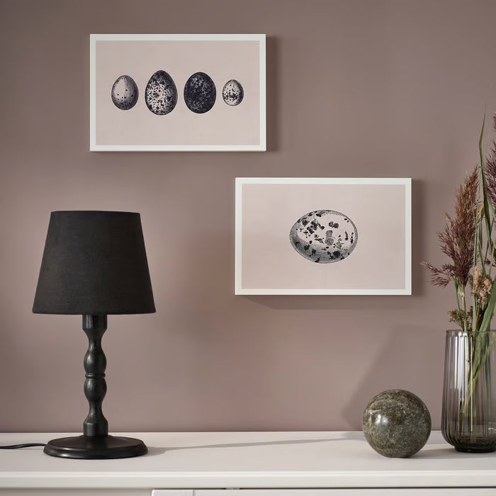 IKEA BJÖRNAMO Art print on hollow wood, eggs, 20x30 cm (7 ¾x11 ¾ ")