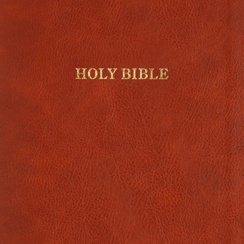 Giant Print Reference Bible, Burnt Sienna LeatherTouch by Holman Bible Publishers