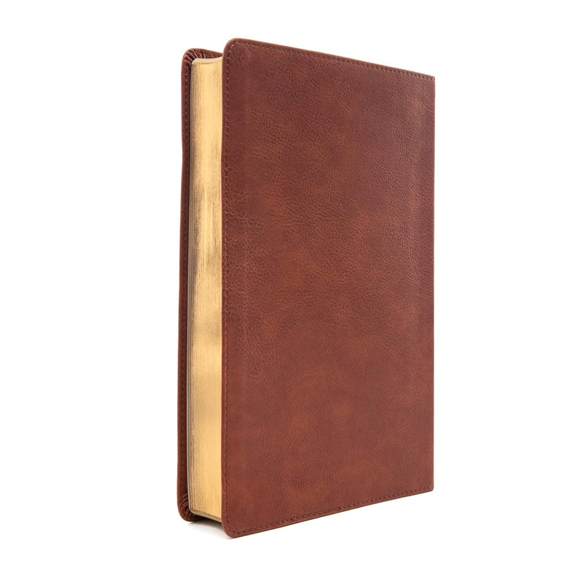 NASB Super Giant Print Reference Bible, Burnt Sienna Leather touch  by Holman Publishers